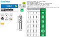 HSS PM - 4 flute slot drill - for Finishing - Short Lenght - Center cut - Weldon - Z4 - Coated - Helix 45° 