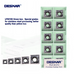 The Deskar QCMT carbide inserts are expertly engineered for multitasking tools